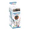 GIOTTO STILNOVO ESPOSITORE PASTELLI IN SCATOLA DA 12 Pz.MINA DA 3.3 mm COLORI ASSORTITI CONF 10 PZ.