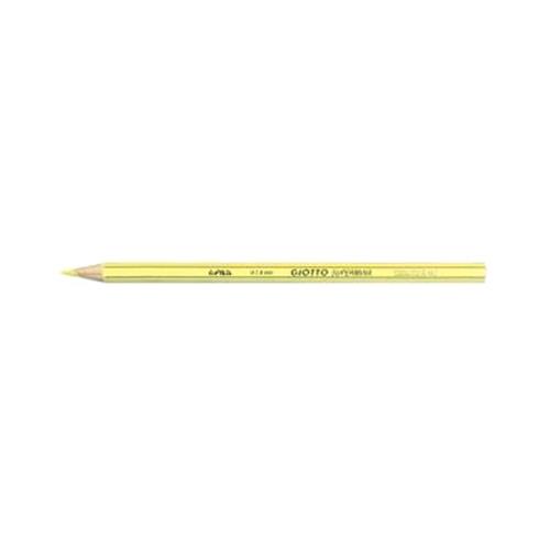GIOTTO SUPERMINA PASTELLI 3.8 mm CONFEZIONE MONO COLORE GIALLO LIMONE 12 Pz.
