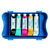 GIOTTO TEMPERA EXTRA FINE TUBETTI DA 21ML COLORI ASSORTITI CON PENNELLO CONF 5 Pz.