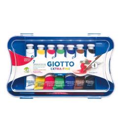 GIOTTO TEMPERA IN TUBETTI DA 12 ML COLORI ASSORTITI CONF 7 Pz.