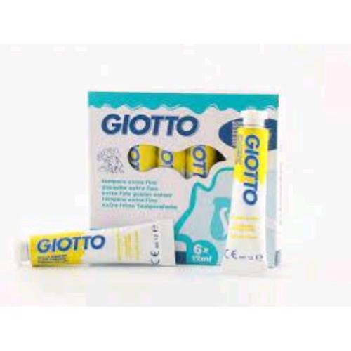 GIOTTO TEMPERA IN TUBO DA 12ML GIALLO PRIMARIO CONF 6 Pz.