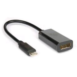 HAMLET ADATTATORE VIDEO DA USB 3.1 TYPE-C A DISPLAYPORT 2K 4K FEMMINA NERO