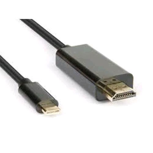 HAMLET CAVO ADATTATORE USB 3.1 TYPE-C A HDMI A 2 MT NERO