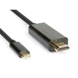 HAMLET CAVO ADATTATORE USB 3.1 TYPE-C A HDMI A 2 MT NERO