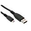 HAMLET CAVO DA USB-A MASCHIO A MICRO USB MASCHIO 1,5 MT NERO