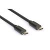 HAMLET CAVO DATI E ALIMENTAZIONE DA USB-C A USB-C MASCHIO/MASCHIO PD 65W 1 MT NERO