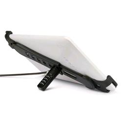 HAMLET CAVO DI SICUREZZA 200 CM CON FRAME ANTIFURTO UNIVERSALE PER TABLET PC 8-11" NERO