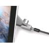 HAMLET CAVO DI SICUREZZA IN ACCIAIO RINFORZATO PER MICROSOFT SURFACE PRO CON LUCCHETTO CAVO RIVESTITO CON GUAINA SPECIALE ANTIGRAFFIO 2 MT