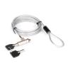 HAMLET CAVO DI SICUREZZA IN ACCIAIO RINFORZATO PER NOTEBOOK CON LUCCHETTO A CHIAVE ATTACCO NANO SLOT 2,5 x 6 mm RIVESTITO CON GUAINA DI PROTEZIONE ANTIGRAFFIO 1.5 MT