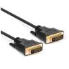 HAMLET CAVO VIDEO DVI DUAL LINK 24+1 SCHERMATO MASCHIO/MASCHIO 180 CM NERO