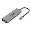 HAMLET HDKC-PD200U DOCKING STATION USB-C POWER DELIVERY 85W 4XUSB 3.0 1xUSB-C 1xHDMI LAN 10/100/1000 MBPS USCITA AUDIOJACK 3,5 MM GREY