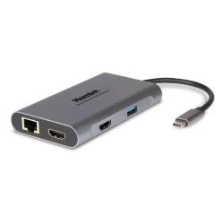 HAMLET HDKC-PD400H DOCKING STATION USB-C PD 85W + 3 USB + 2 HDMI + LAN