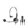 HAMLET HHEADM-CJM CUFFIA PROFESSIONALE MONOAURALE CON MICROFONO USB-C JACK 3,5 MM TELECOMANDO BLACK