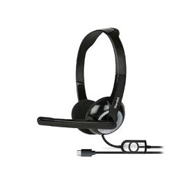 HAMLET HHEADMUS-C CUFFIA STEREO CON MICROFONO PER COMPUTER USB-C BLACK