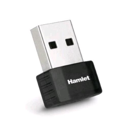 HAMLET HNWU300NN ADATTATORE NANO USB LAN WIFI 300 MBIT BLACK