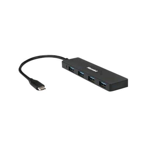 HAMLET HUB USB 3.1 TYPE C - 4 USB 3.0 COLORE NERO