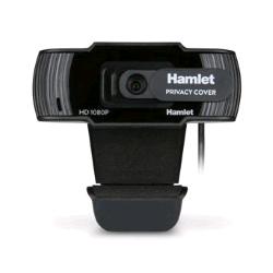 HAMLET HWCAM1080-P WEBCAM FULL HD CON PRIVACY COVER MICROFONO INTEGRATO 30 FM/S 2 MEGAPIXEL USB COLORE NERO