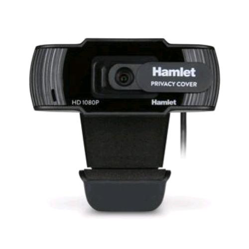 HAMLET HWCAM1080-P WEBCAM FULL HD CON PRIVACY COVER MICROFONO INTEGRATO 30 FM/S 2 MEGAPIXEL USB COLORE NERO