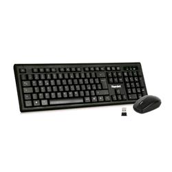 HAMLET XKKITAMICEW KIT MOUSE E TASTIERA WIRELESS LAYOUT ITALIANO 2.4 GHZ CON NANO RICEVITORE NERO
