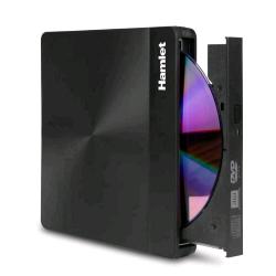 HAMLET MASTERIZZATORE ESTERNO DVD SLIM COMBO USB 3.1 TYPE-C + USB A 3.0