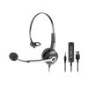 HAMLET RENOVA HHEADM-UJM CUFFIA PROFESSIONALE MONOAURALE CON MICROFONO - USB + JACK 3,5 MM + TELECOMANDO