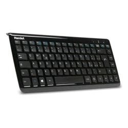 HAMLET TASTIERA MULTIMEDIALE USB COMPATTA LAYOUT ITALIANO CAVO 180cm BLACK