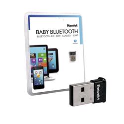 HAMLET XBTUS100BKK MICRO ADATTATORE BLUETOOTH USB CLASSE 1-50 MT COLORE NERO