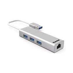 HAMLET XHUB330LAN HUB USB 3.0 + LAN 3 X SUPERSPEED USB 3.0 + 1 X 1000 BASE-T - DESKTOP