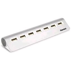 HAMLET XHUB7020AL HUB 7 PORTE USB 2.0 IN ALLUMINIO