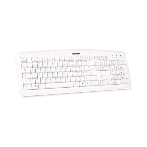 HAMLET XKKITA2-D1W-WH TASTIERA USB LAYOUT TEDESCO COLORE BIANCO
