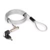HAMLET XNBLOCK200KMS CAVO DI SICUREZZA 200 CM CON CHIAVE PER NOTEBOOK SLIM ATTACCO LOW PROFILE ARGENTO