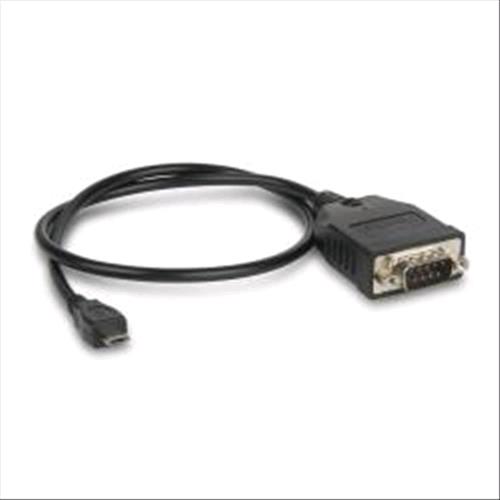 HAMLET XURS232MICROTG CAVO ADATTATORE SERIALE RS-232 9 PIN MASCHIO/MICRO USB MASCHIO CAVO 45CM COLORE NERO