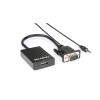 HAMLET XVAVGA-HDMA ADATTATORE VIDEO VGA M A HDMI F CON AUDIO JACK 3.5MM 1080P BLACK