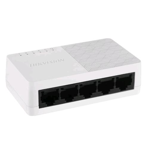 Hikvision DS-3E0105D-O — switch 5 porte Fast Ethernet