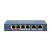 Hikvision DS-3E0106HP-E — switch 4 porte PoE e 2 uplink Fast Ethernet