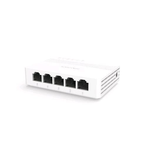 Hikvision DS-3E0508D-E — switch 8 porte Gigabit, bianco