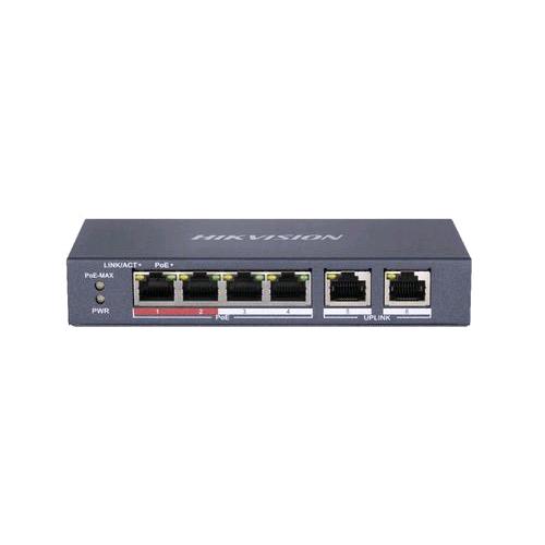 Hikvision DS-3E0510P-E/M — switch 8 porte Gigabit PoE e 2 uplink