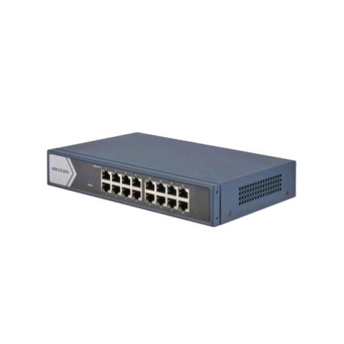 Hikvision DS-3E0516-E(B) — switch 16 porte Gigabit