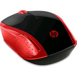 Mouse Wireless HP 200 - Rosso
