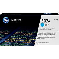 HP 507A TONER CIANO PER LJ ENTERPRISE 500COLOR M551DN-M551XH-COLOR LASERJET M570DN/M575F MFP-LASERJET M570DW/M575C-LASERJET 500 M575DN GARANZIA ITALIA (CE401A)