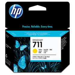 HP 711 CARTUCCIA INKJET GIALLO 29 ML CONF 3 PZ. PER DesignJet T100, T120, T120 ePrinter, T125, T130, T520, T520 ePrinter, T525, T530