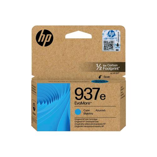HP 937e EVOMORE CARTUCCIA INCHIOSTRO CIANO ORIGINALE PER OFFICEJET PRO 9110b, 9120e, 9720e, 9730e 1.650 pagine