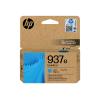 HP 937e EVOMORE CARTUCCIA INCHIOSTRO CIANO ORIGINALE PER OFFICEJET PRO 9110b, 9120e, 9720e, 9730e 1.650 pagine