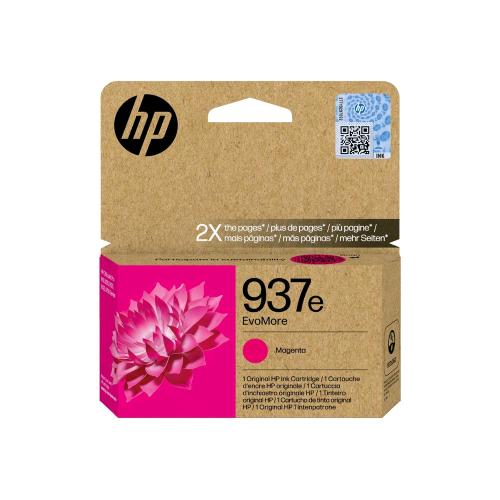 HP 937e EVOMORE CARTUCCIA INCHIOSTRO MAGENTA ORIGINALE PER OFFICEJET PRO 9110b, 9120e, 9720e, 9730e 1.650 pagine