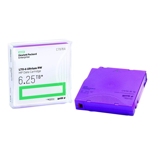 HPE LTO-6 Ultrium RW — cartuccia 2,5 TB nativi / 6,25 TB compressi