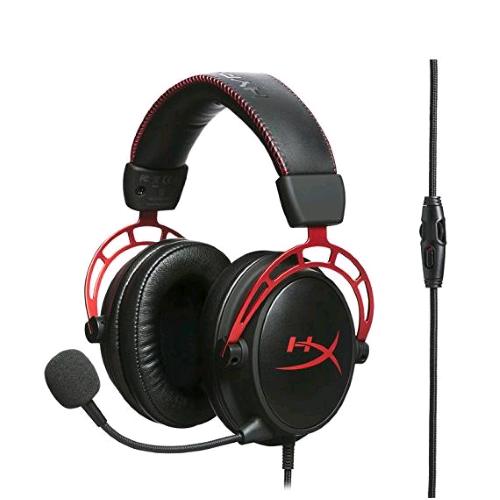HyperX Cloud Alpha — cuffie gaming cablate 3,5 mm, nero e rosso