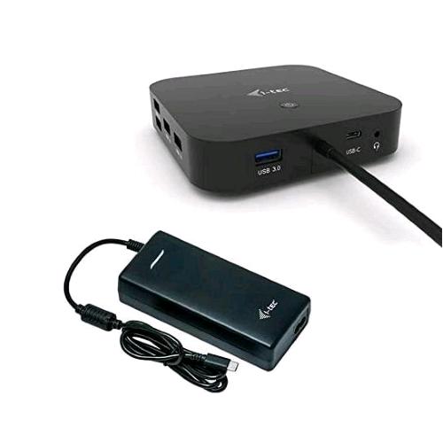 i-tec Dock USB-C Dual DisplayPort con alimentatore 100 W