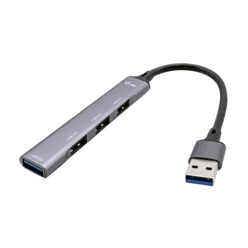i-tec Mini hub USB-A — 1 USB-A 3.2 e 3 USB-A 2.0