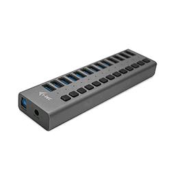 i-tec Hub USB-A 13 porte con interruttori e alimentatore