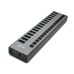 i-tec Hub USB-A 16 porte con interruttori e alimentatore